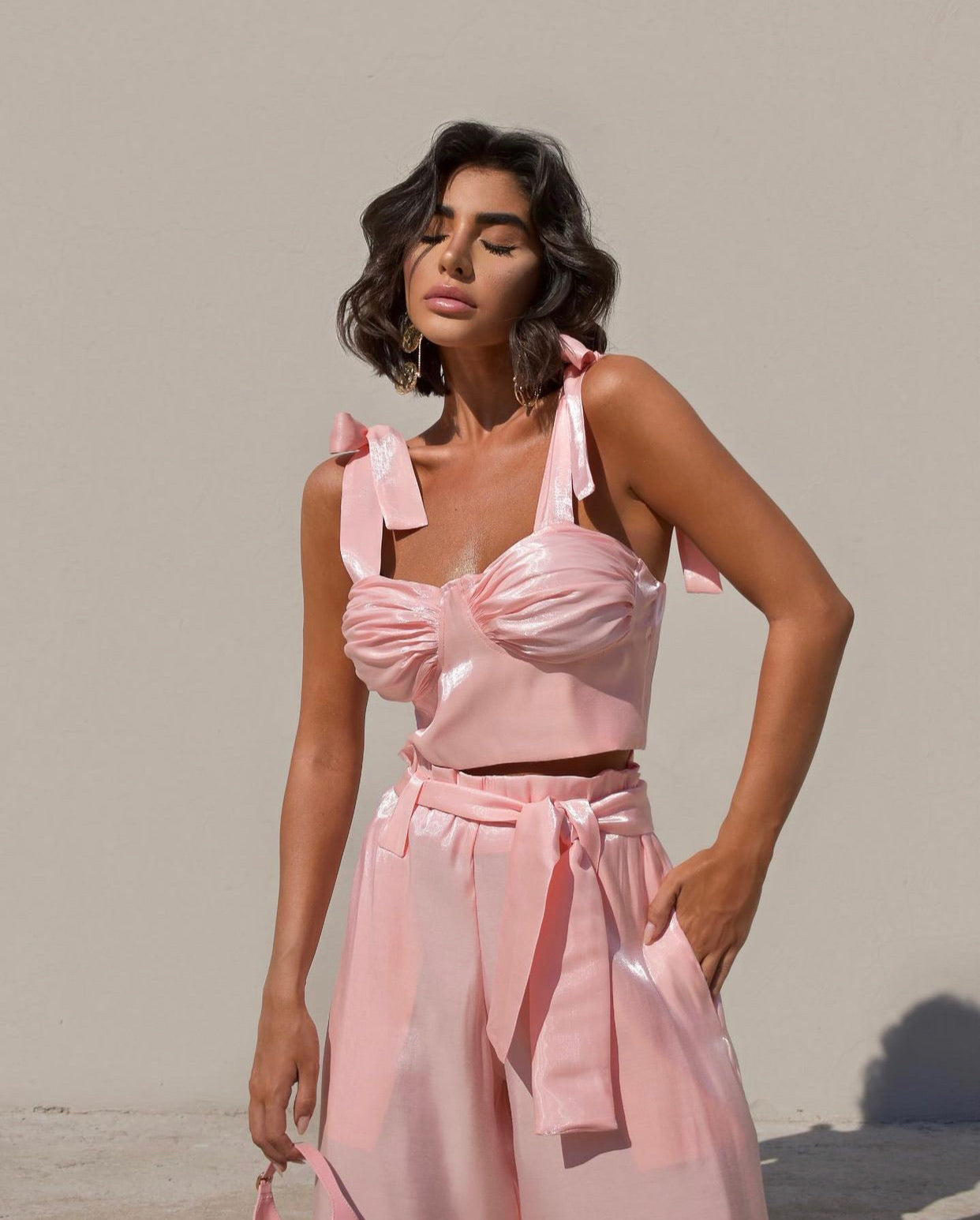 Blush Dream Wide-Leg Set