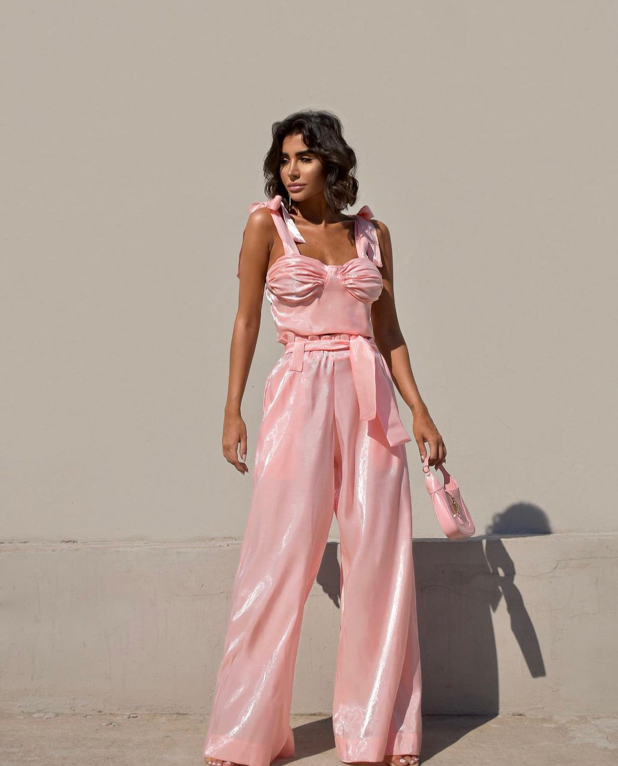 Blush Dream Wide-Leg Set